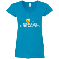 Grey Sweatpants V-Neck T-Shirt
