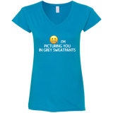 Grey Sweatpants V-Neck T-Shirt
