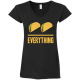 Tacos Over Everything Ladies' Fitted Softstyle V-Neck T-Shirt