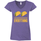 Tacos Over Everything Ladies' Fitted Softstyle V-Neck T-Shirt