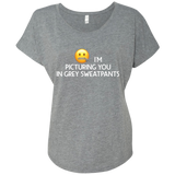 Grey Sweatpants Dolman Sleeve