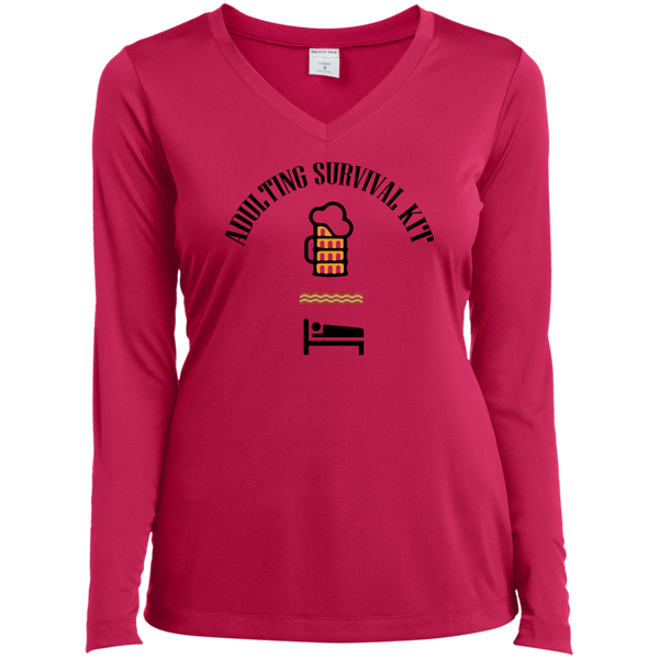 Adulting Survival Kit (LS) Sports V-Neck