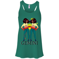 Gemini Inspired. Specially Designed Flowy Racerback Tank
