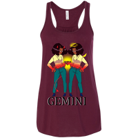 Gemini Inspired. Specially Designed Flowy Racerback Tank