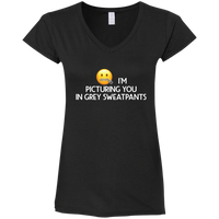 Grey Sweatpants V-Neck T-Shirt
