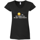 Grey Sweatpants V-Neck T-Shirt