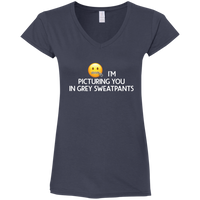 Grey Sweatpants V-Neck T-Shirt
