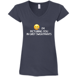 Grey Sweatpants V-Neck T-Shirt