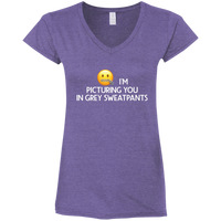 Grey Sweatpants V-Neck T-Shirt