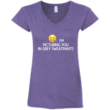 Grey Sweatpants V-Neck T-Shirt