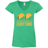 Tacos Over Everything Ladies' Fitted Softstyle V-Neck T-Shirt