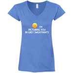 Grey Sweatpants V-Neck T-Shirt