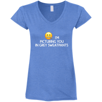 Grey Sweatpants V-Neck T-Shirt
