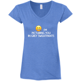 Grey Sweatpants V-Neck T-Shirt