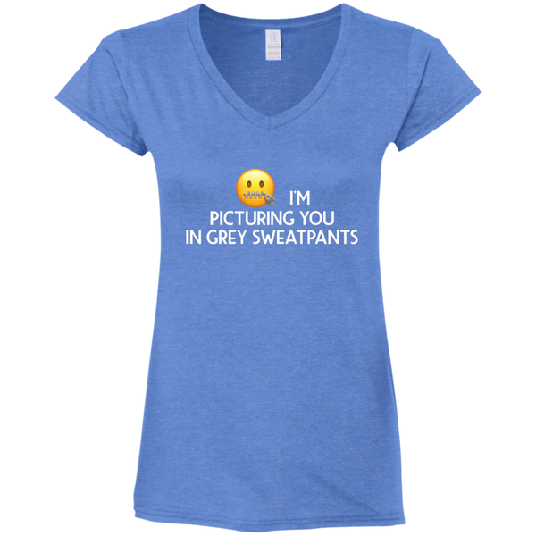 Grey Sweatpants V-Neck T-Shirt