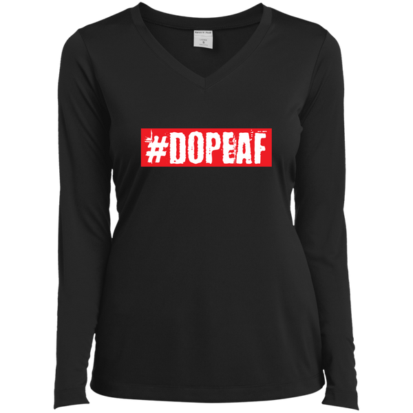 DopeAF LS Sports V-Neck
