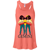 Gemini Inspired. Specially Designed Flowy Racerback Tank