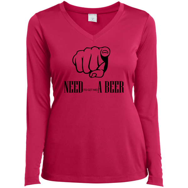 Need to Get Me a Beer (LS) Sports V-Neck